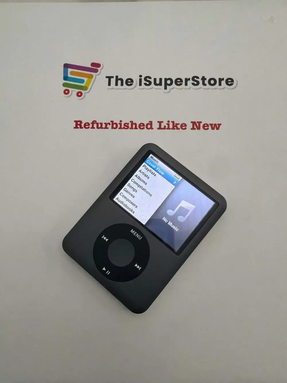 Apple iPod Nano 3rd Generation 8GB Black -Mint - New Battery - 1 YR Warranty